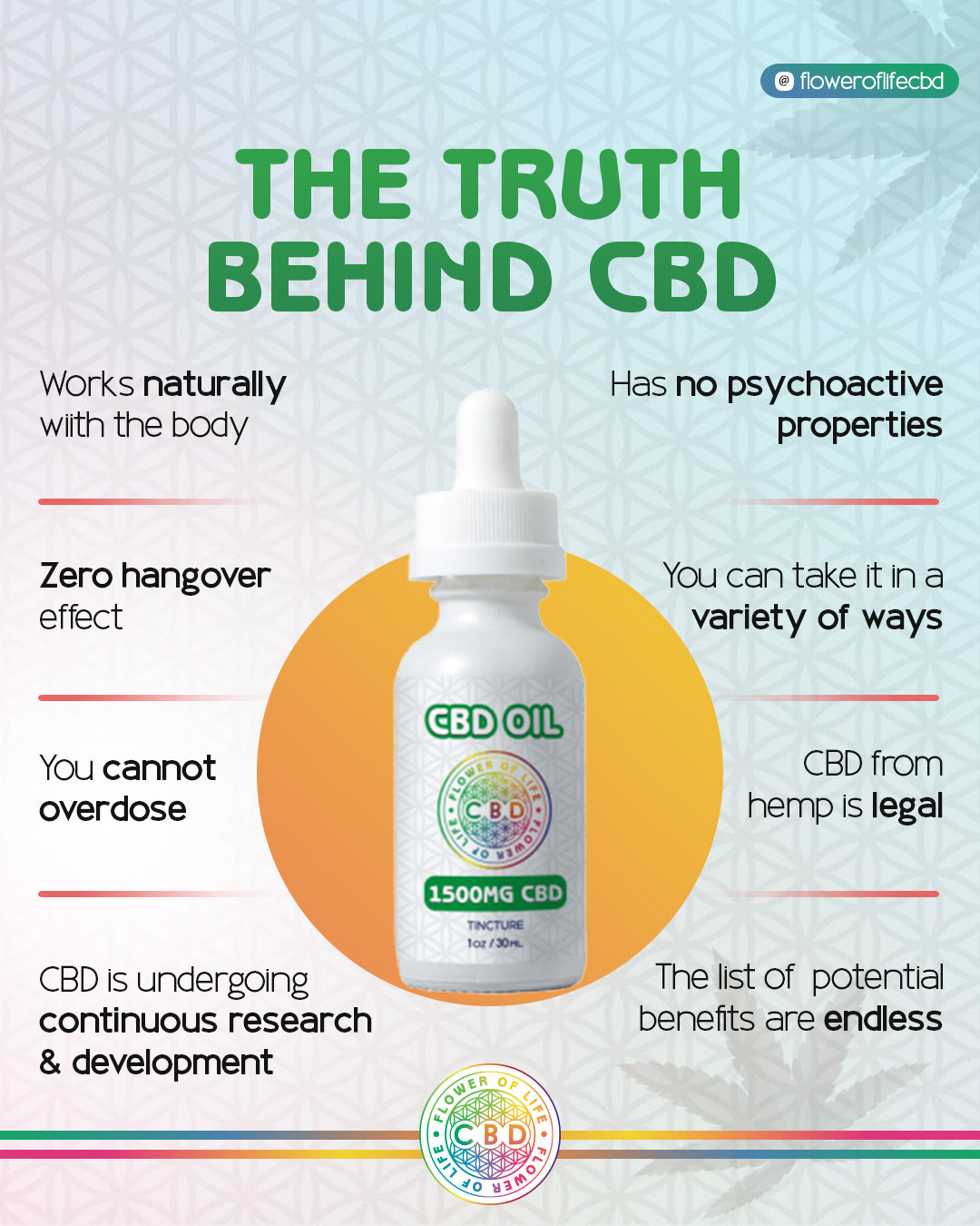 CBD Benefits - Flower of Life CBD