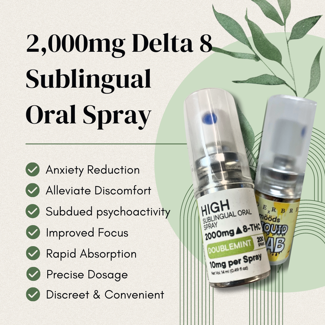 2000mg Delta 8 Sublingual Oral Spray