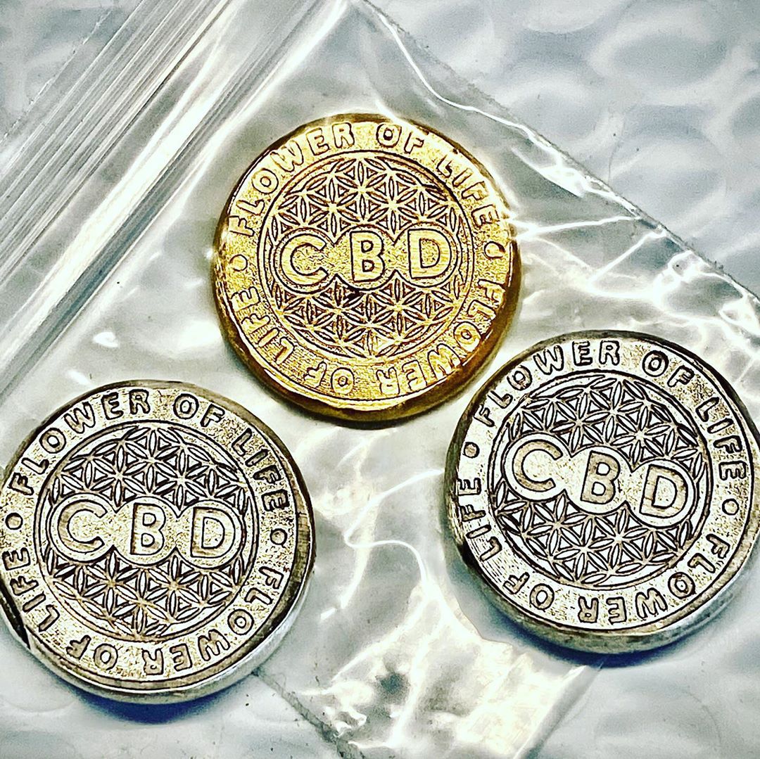 Flower of Life Antique Stamped 1oz Silver Coin